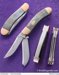 Tom Overeynder Gold Custom Knife | Knife Legends