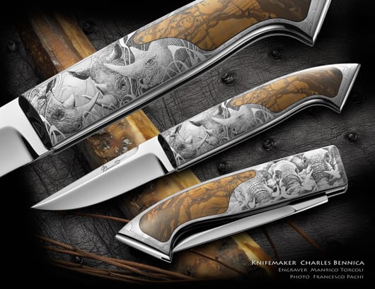 Charly Bennica custom knife