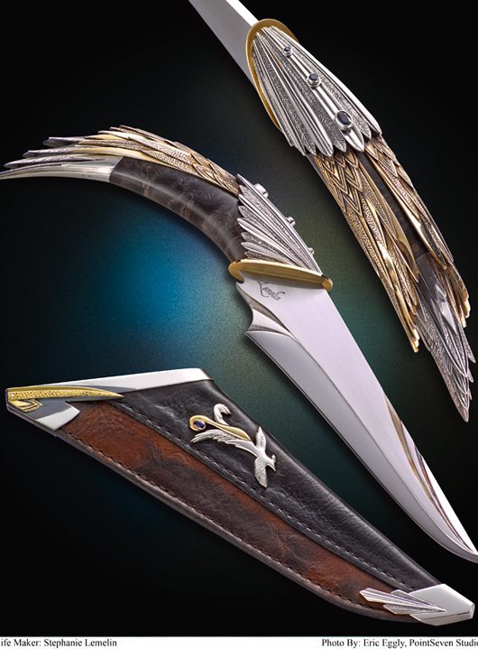 Stephanie Lemelin custom knife
